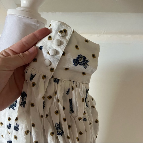 Free People Two Faces Floral Mini Dress in Tea Combo size Large - Picture 6 of 9